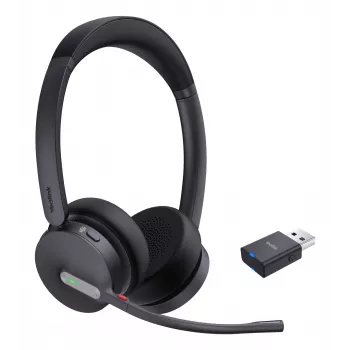 Yealink WH64 Hybrid Dual Teams cuffia wireless per ufficio/call center Micro-USB Bluetooth nero