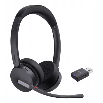 Yealink WH64 Hybrid Dual Teams cuffia wireless per ufficio/call center Micro-USB Bluetooth nero