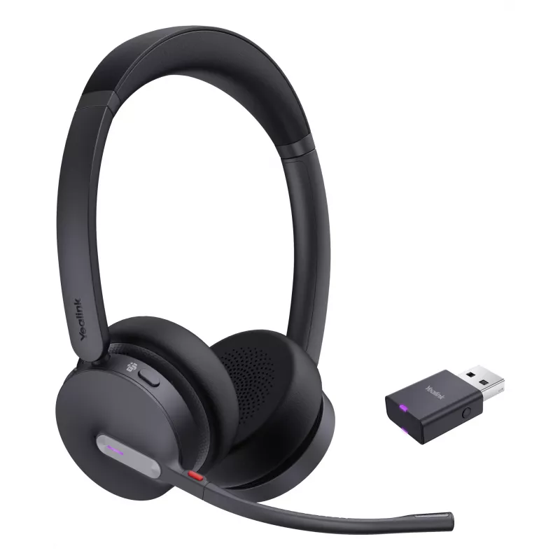 Yealink WH64 Hybrid Dual Teams cuffia wireless per ufficio/call center Micro-USB Bluetooth nero