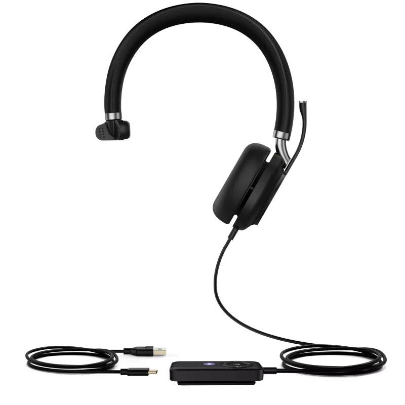 Yealink UH38 Mono Teams - senza batteria cavo USB-A-USB cuffia con filo