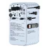 Verbatim Charge 'n' Travel 70W 2C adattatore universale da viaggio con cavo retrattile blu