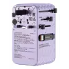 Verbatim Charge 'n' Travel 70W 2C adattatore universale da viaggio con cavo retrattile viola