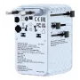 Verbatim Charge 'n' Travel 100W adattatore universale da viaggio con cavo retrattile blu