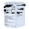 Verbatim Charge 'n' Travel 100W adattatore universale da viaggio con cavo retrattile blu