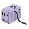 Verbatim Charge 'n' Travel 100W adattatore universale da viaggio con cavo retrattile lilla