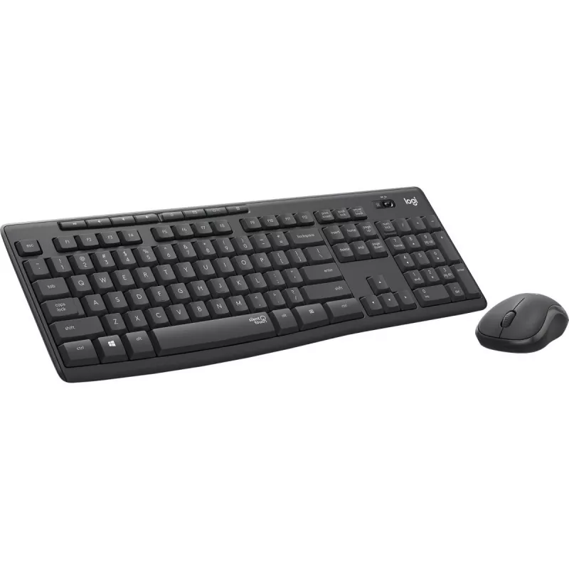 Logitech MK295 Silent Wireless Combo tastiera e mouse con Office USB QWERTZ tedesco grafite
