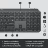 LOGITECH MX Keys Combo For Business Gen 2 - grafite - Qwertz - tedesco