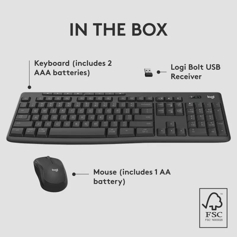 LOGITECH Mk370 Combo For Business grafite Qwertz tedesco