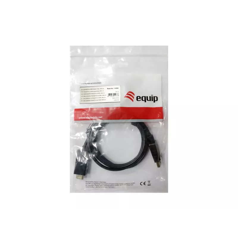 Equip cavo adattatore DisplayPort a HDMI, 3 m