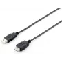 Cavo prolunga USB 2.0 Type-A, connettore maschio-femmina, Equip 128852, 5 m, nero