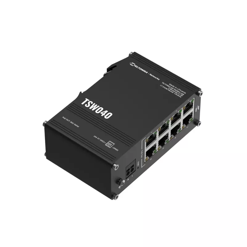 Switch unmanaged Teltonika NETWORKS TSW040 8 porte PoE+