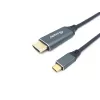 Equip cavo USB-C a HDMI, M/M, 3,0 m, 4K/60Hz, 3 m, USB Type-C, HDMI Type A (standard), connettore maschio, connettore maschio, dritto
