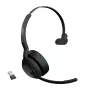 Jabra Evolve2 55 - Link380a MS Mono, wireless, ufficio/call center, 20 - 20000 Hz, 130 g, cuffie, nero