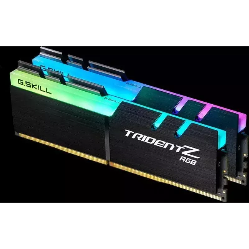 DIMM 16 GB DDR4-3000 (2x 8 GB) kit dual, memoria per computer nero, F4-3000C16D-16GTZR, Trident Z RGB, INTEL XMP
