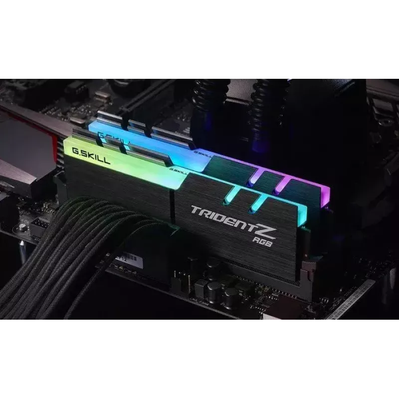 DIMM 16 GB DDR4-3000 (2x 8 GB) kit dual, memoria per computer nero, F4-3000C16D-16GTZR, Trident Z RGB, INTEL XMP
