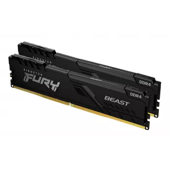 Kingston Technology FURY Beast 32GB 3200MT/s DDR4 CL16 DIMM (Kit da 2) 1Gx8 nero