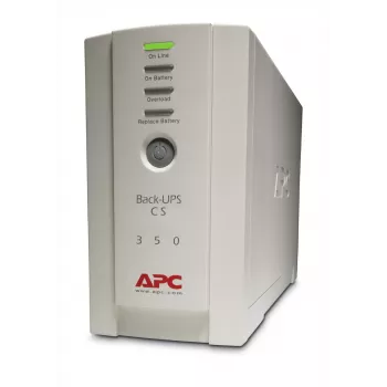 APC Back-UPS, 350VA/210W, Tower, 230V, 4x prese IEC C13, batteria sostituibile dall'utente