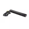 APC AP9565 Basic PDU per rack, 1U, monofase, 16 A, 208/230 V, 3680 W, 12 prese C13, ingresso C20, cavo da 2,5 m, nero