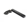 APC AP9565 Basic PDU per rack, 1U, monofase, 16 A, 208/230 V, 3680 W, 12 prese C13, ingresso C20, cavo da 2,5 m, nero