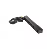 APC AP9565 Basic PDU per rack, 1U, monofase, 16 A, 208/230 V, 3680 W, 12 prese C13, ingresso C20, cavo da 2,5 m, nero