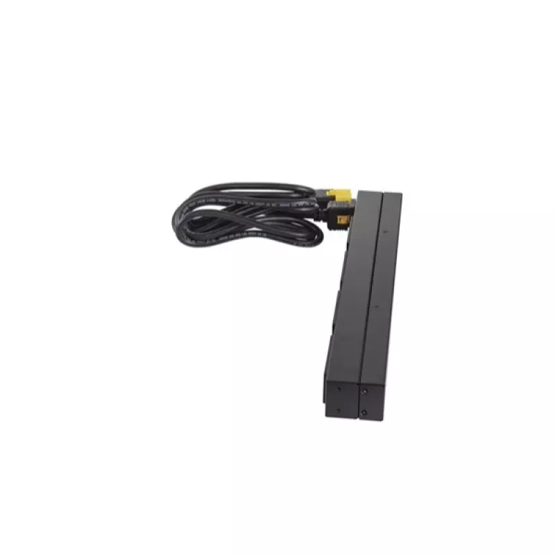 APC AP9565 Basic PDU per rack, 1U, monofase, 16 A, 208/230 V, 3680 W, 12 prese C13, ingresso C20, cavo da 2,5 m, nero