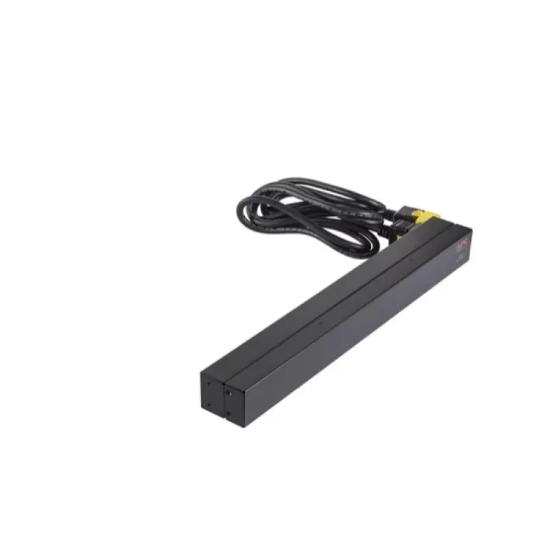 APC AP9565 Basic PDU per rack, 1U, monofase, 16 A, 208/230 V, 3680 W, 12 prese C13, ingresso C20, cavo da 2,5 m, nero
