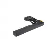 APC AP9565 Basic PDU per rack, 1U, monofase, 16 A, 208/230 V, 3680 W, 12 prese C13, ingresso C20, cavo da 2,5 m, nero