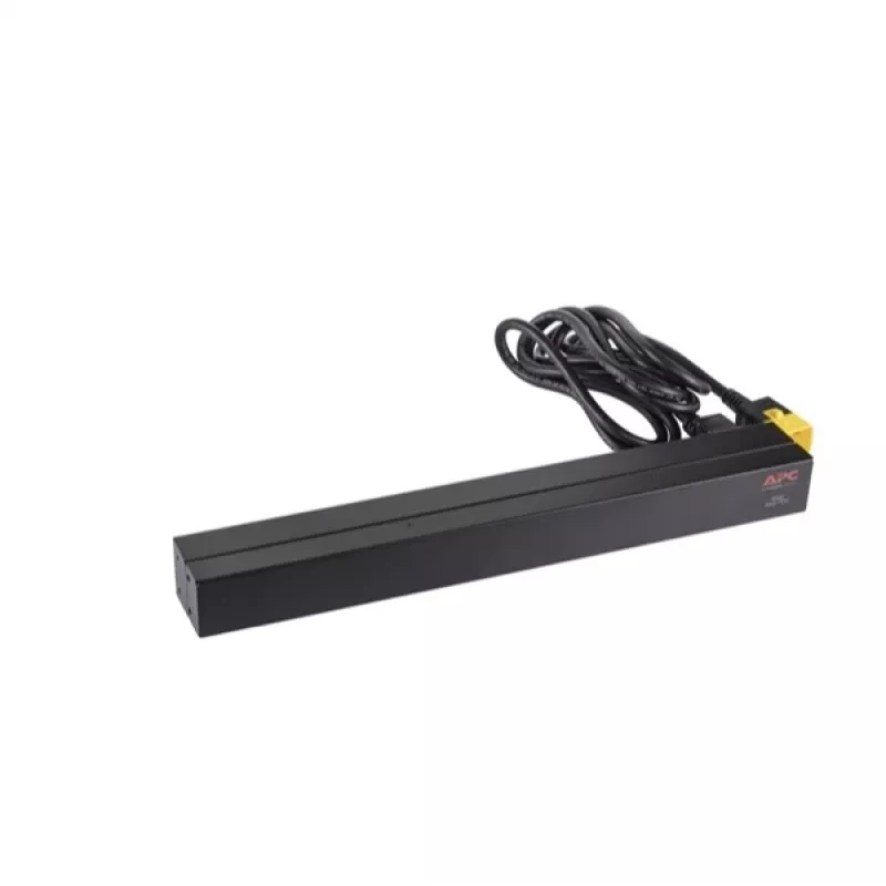 APC AP9565 Basic PDU per rack, 1U, monofase, 16 A, 208/230 V, 3680 W, 12 prese C13, ingresso C20, cavo da 2,5 m, nero