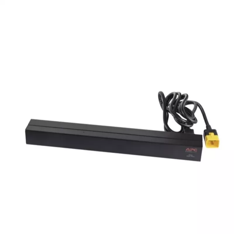 APC AP9565 Basic PDU per rack, 1U, monofase, 16 A, 208/230 V, 3680 W, 12 prese C13, ingresso C20, cavo da 2,5 m, nero