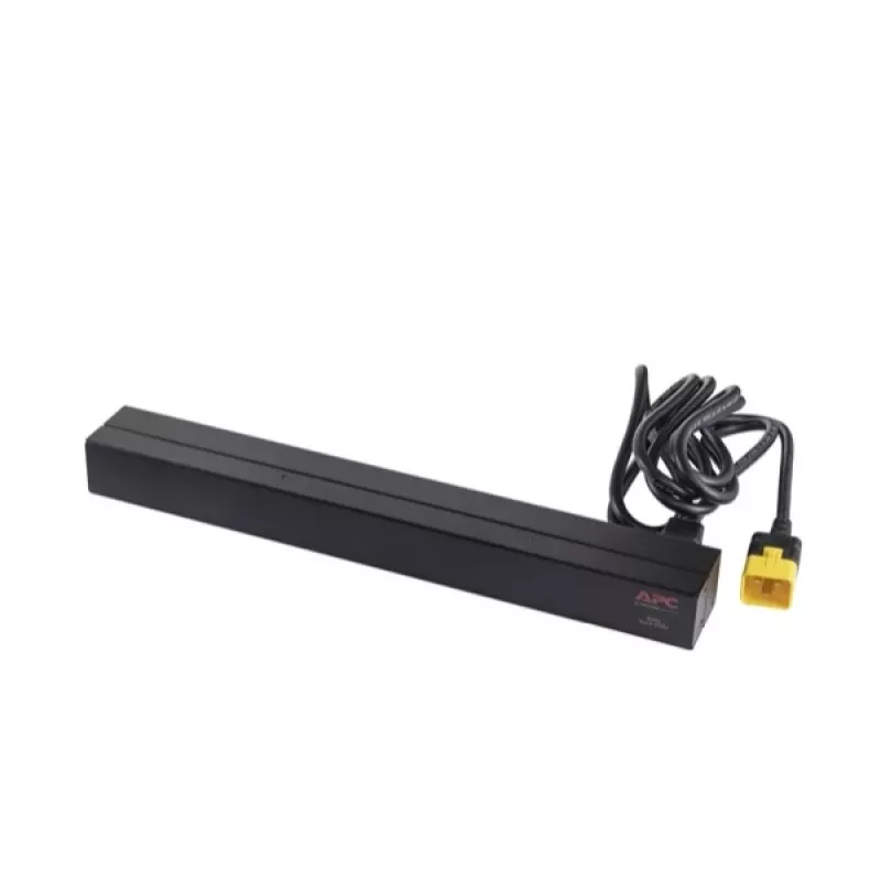 APC AP9565 Basic PDU per rack, 1U, monofase, 16 A, 208/230 V, 3680 W, 12 prese C13, ingresso C20, cavo da 2,5 m, nero