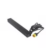 APC AP9565 Basic PDU per rack, 1U, monofase, 16 A, 208/230 V, 3680 W, 12 prese C13, ingresso C20, cavo da 2,5 m, nero