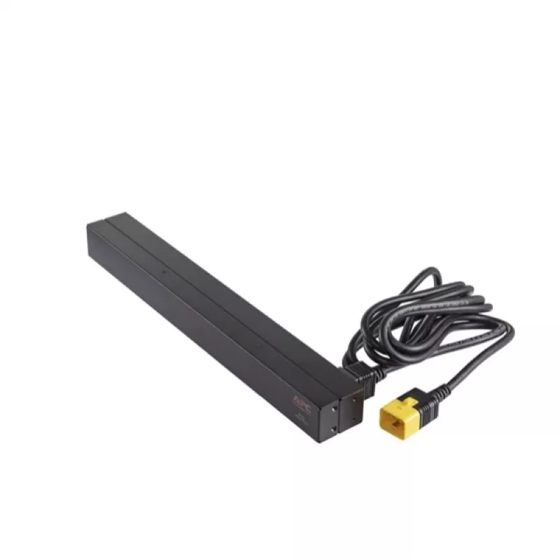 APC AP9565 Basic PDU per rack, 1U, monofase, 16 A, 208/230 V, 3680 W, 12 prese C13, ingresso C20, cavo da 2,5 m, nero