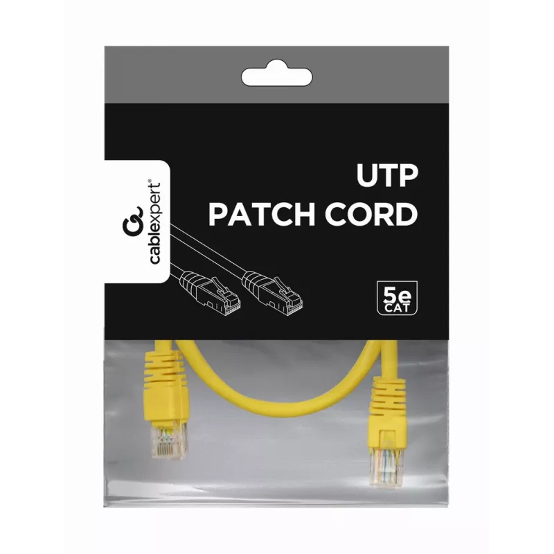 Cavo di rete Gembird PP12-0.5M/Y RJ-45 Cat5e 0,5 m giallo