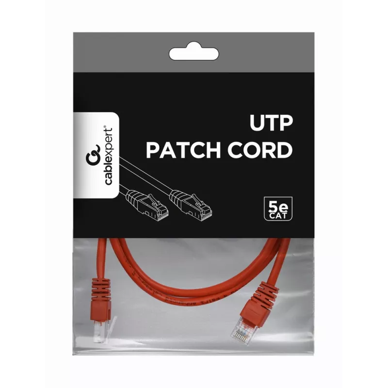 Cavo patch GEMBIRD - Cat 5e - UTP - 2 m - rosso