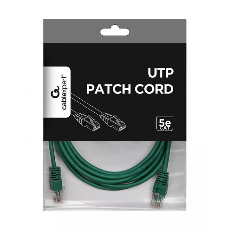 Cavo patch GEMBIRD - Cat 5e - UTP - 3 m - verde