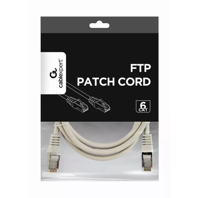 Cavo patch GEMBIRD - CAT6 - FTP - 1,5 m - grigio