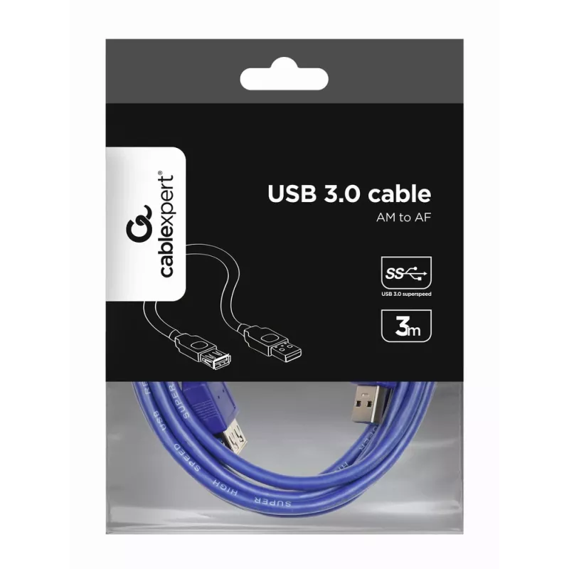 GEMBIRD cavo di prolunga USB 3.0 3 m