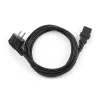 Gembird PC-186-VDE cavo di alimentazione, da CEE 7/7 a C13, VDE, 1,8 m, nero
