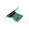 DIGITUS Scheda aggiuntiva parallela I/O, 1 porta, PCIe 1x DB25 F