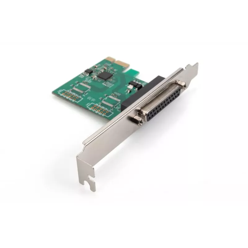 DIGITUS Scheda aggiuntiva parallela I/O, 1 porta, PCIe 1x DB25 F