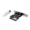 DIGITUS Scheda interfaccia IEEE 1394b, PCIe 3 porte, 2x9 poli esterna + 1x9 poli interna