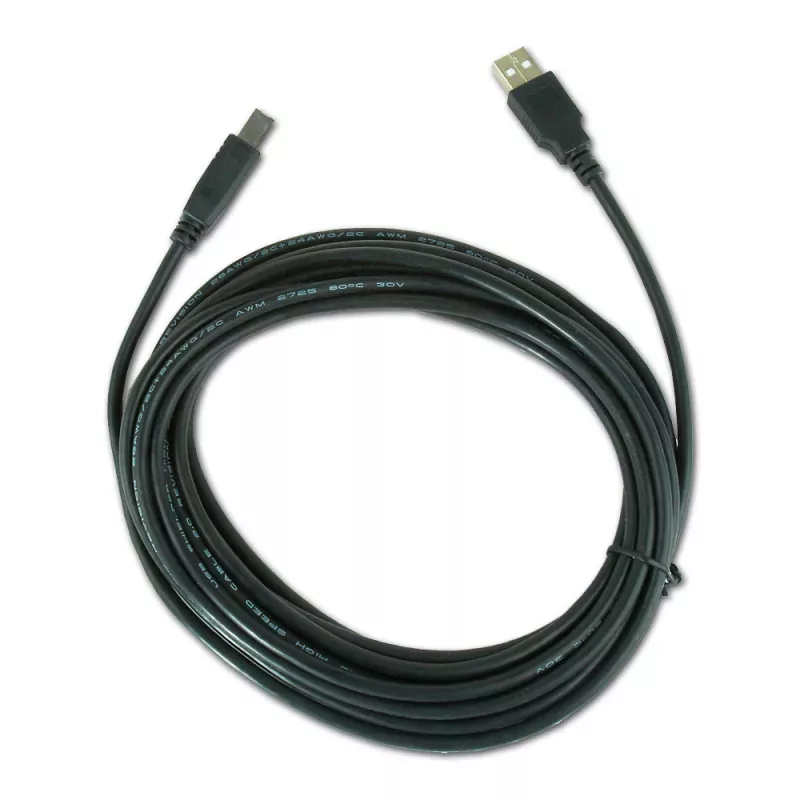 Cavo USB, Gembird 4,5 m USB 2.0 A/B M, nero, connettore maschio/connettore maschio