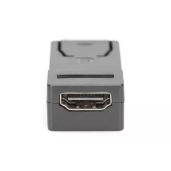 Adattatore DisplayPort DIGITUS ASSMANN, DP - HDMI Type-A M/F, con blocco, CE nero