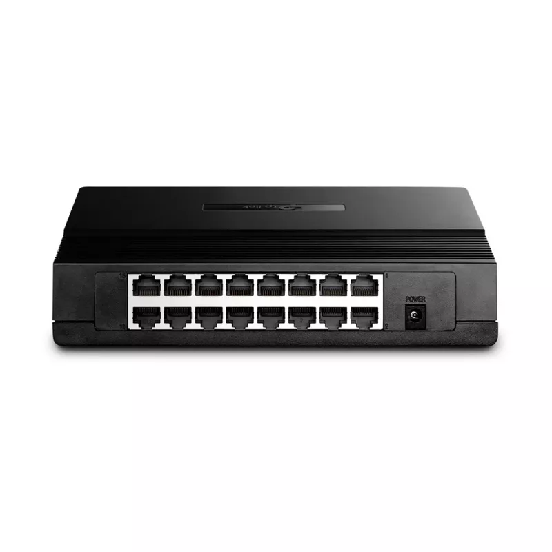 TP-Link Switch desktop 16 porte 10/100Mbps, unmanaged, Fast Ethernet (10/100), full duplex, montaggio a rack, montaggio a parete