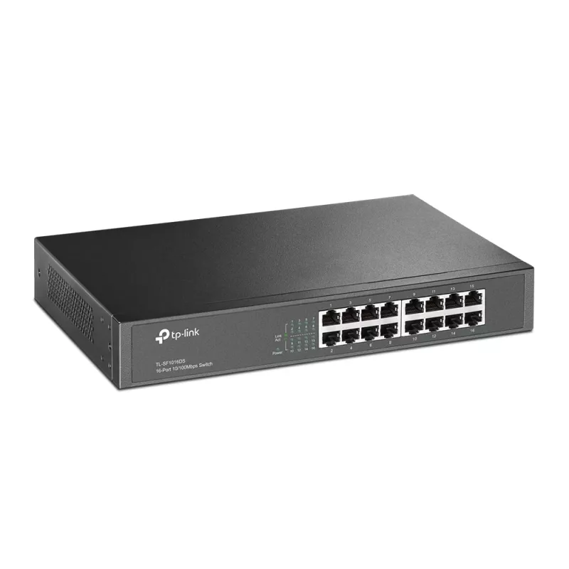 TP-Link TL-SF1016DS Switch di rete unmanaged Fast Ethernet (10/100) 1U nero