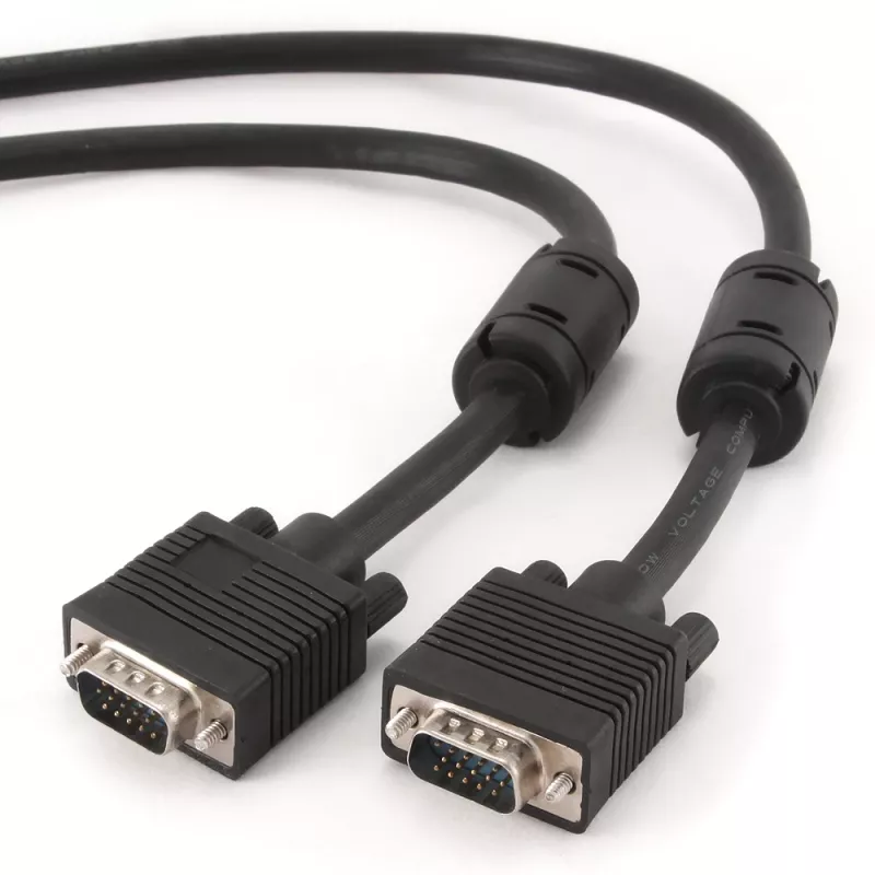 GEMBIRD Premium VGA HD15M/HD15M doppia schermatura con 2*ferrite 2,0 m cavo / nero