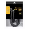 GEMBIRD Premium VGA HD15M/HD15M doppia schermatura con 2*ferrite 2,0 m cavo / nero