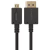Gembird CC-HDMID-6 Cavo da HDMI a Micro HDMI (Tipo D), placcato oro, 1,8 m, nero
