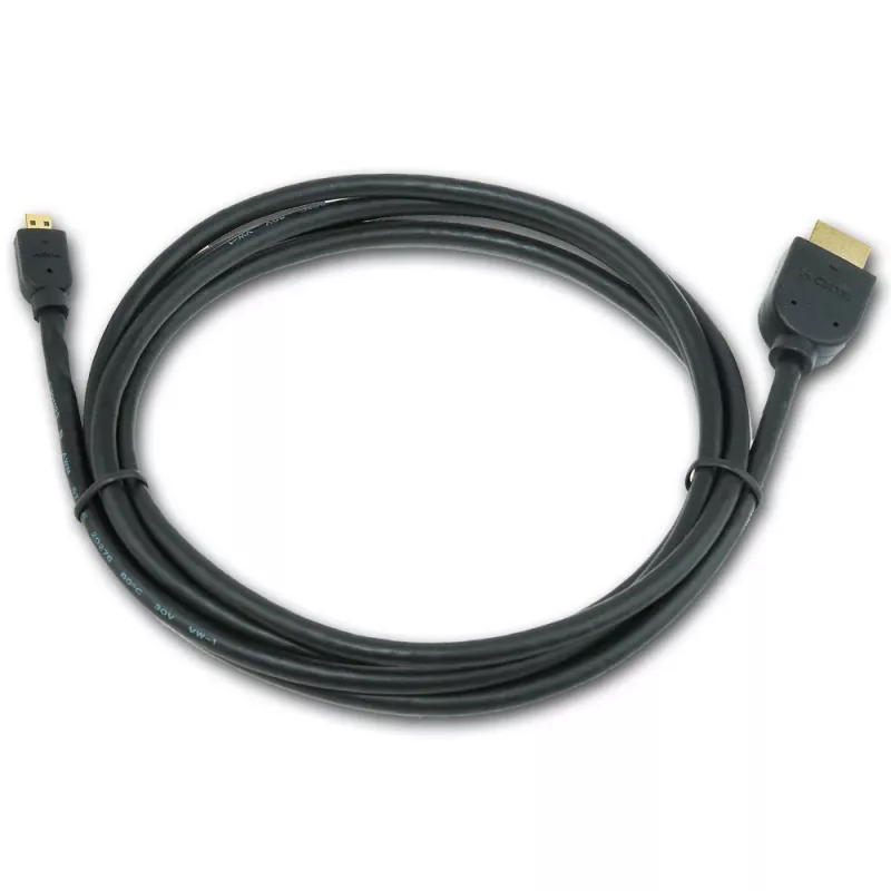Gembird CC-HDMID-6 Cavo da HDMI a Micro HDMI (Tipo D), placcato oro, 1,8 m, nero