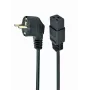 Gembird PC-186-C19 cavo di alimentazione, da CEE 7/7 a C19, 16 A, 1,8 m, nero